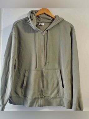 H&M Sage Green Full-Zip Hoodie